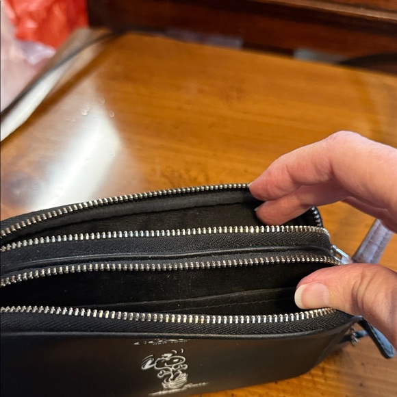 Coach Black Leather Snoopy Cossbody Bag - Picture 7 of 13